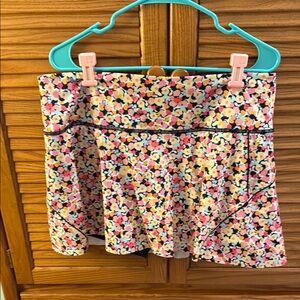 Athleta Women's Vibrant Floral Skort - Pink, Yellow, Black